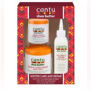 Cantu Shea Butter Winter Care & Repair Kit 3-Piece Limited Edition NIB